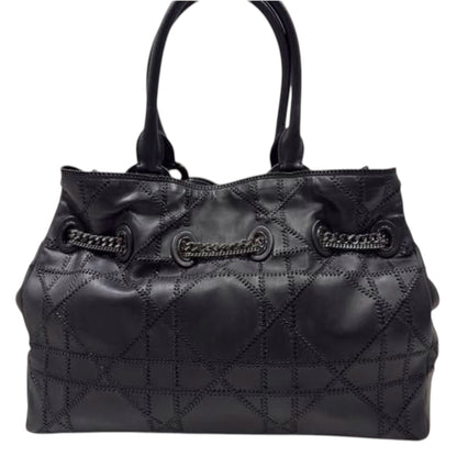 Christian Dior Chri Chri Cannage Leather Tote Bag