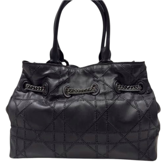 Christian Dior Chri Chri Cannage Leather Tote Bag