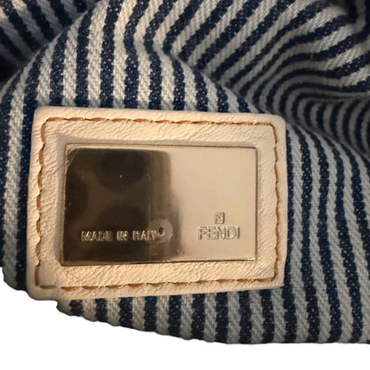 Rare Fendi Spy Denim Stripe Handbag