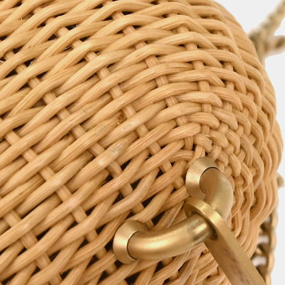 Vintage Chanel Rattan Heart Lock Basket Bag