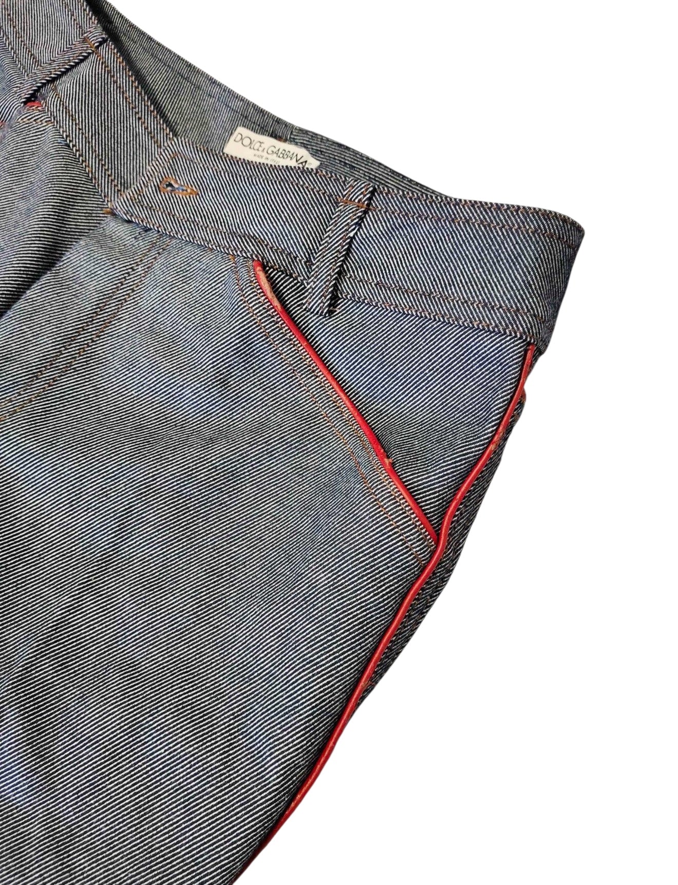 Dolce & Gabbana Y2K Denim Flare Pants