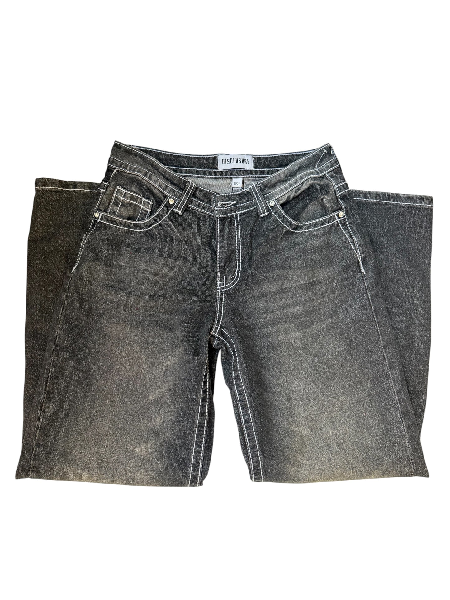 Y2K Rhinestone Wing Denim Jeans