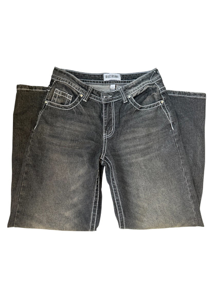 Y2K Rhinestone Wing Denim Jeans