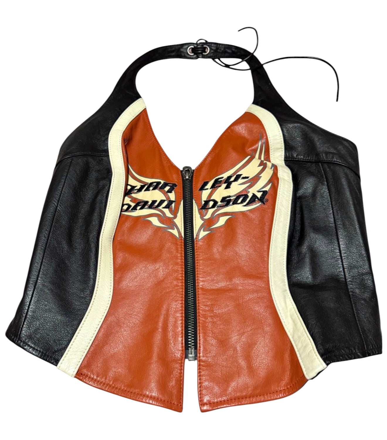 Harley-Davidson Leather Halter Top (Rare)